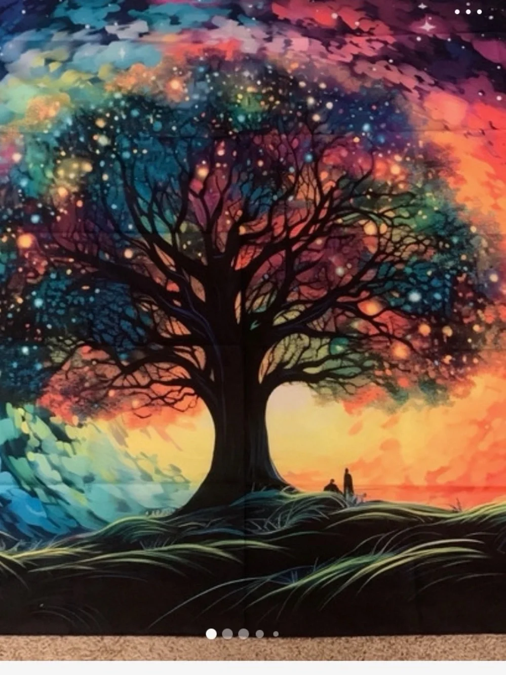 SOLD Rainbow Tree Wall Tapestry - Multicolor brand new